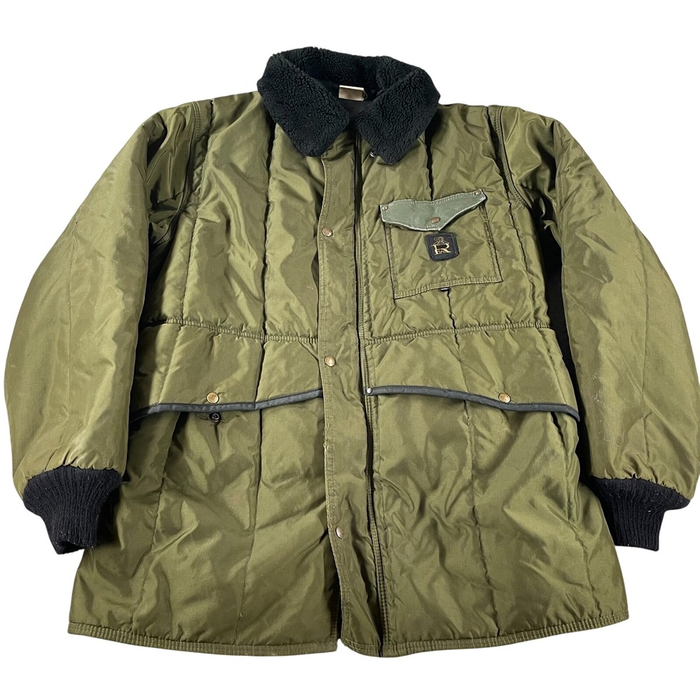 Refrigiwear Sage Green Iron-Tuff Insulated Jacket Mens Fits Size XL Warm Winter*
